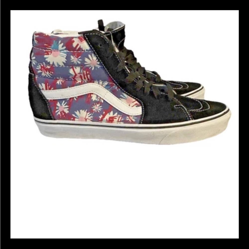 🔥 RARE Vans SK8-Hi (Paradise Floral) Floral Design Men’s Size 10 US / Like New - Picture 1 of 14